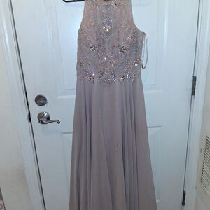 Xscape Wedding Dress Bridesmaids Gown Gems Bling Jewels NWOT Size 8P